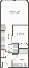 Maris Seattle, WA Open One Bed 8 608-640 SF